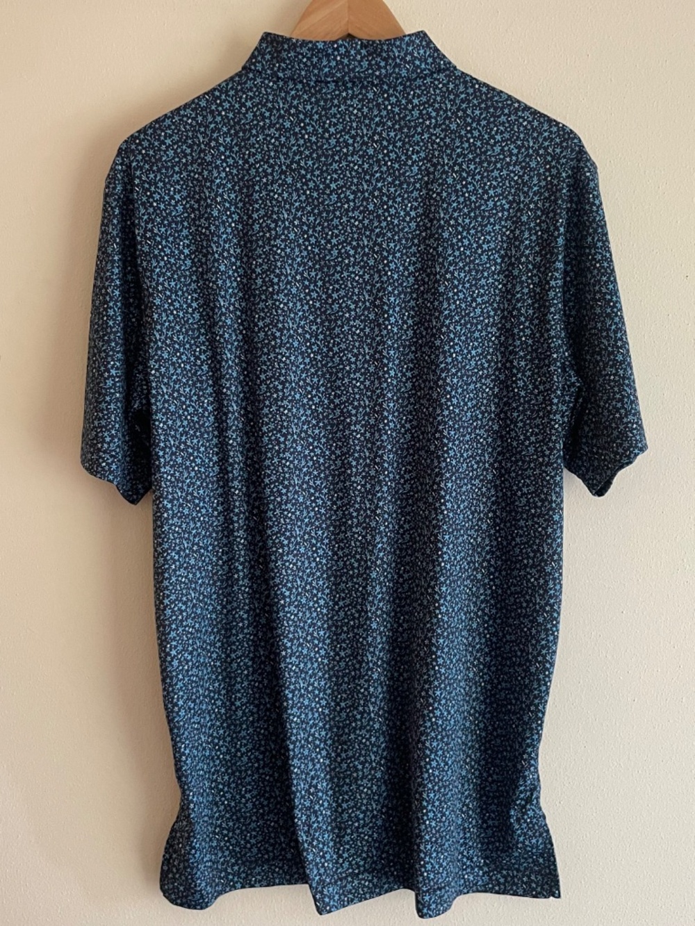 Peter Millar Starfish Print Featherweight Performance Polo In Navy - Picture 5 of 8